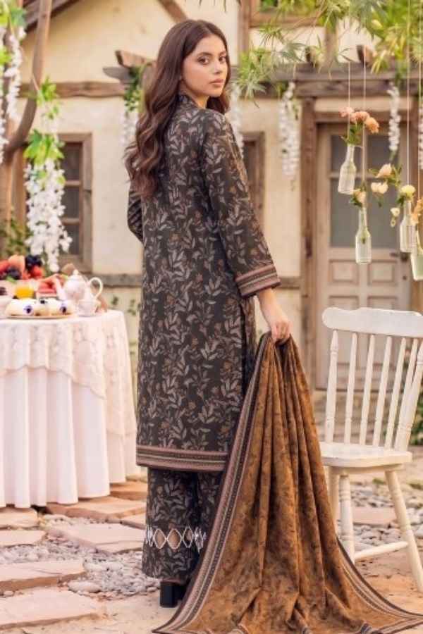 Safina Premium Printed Viscose 3-Piece Unstitched Suit