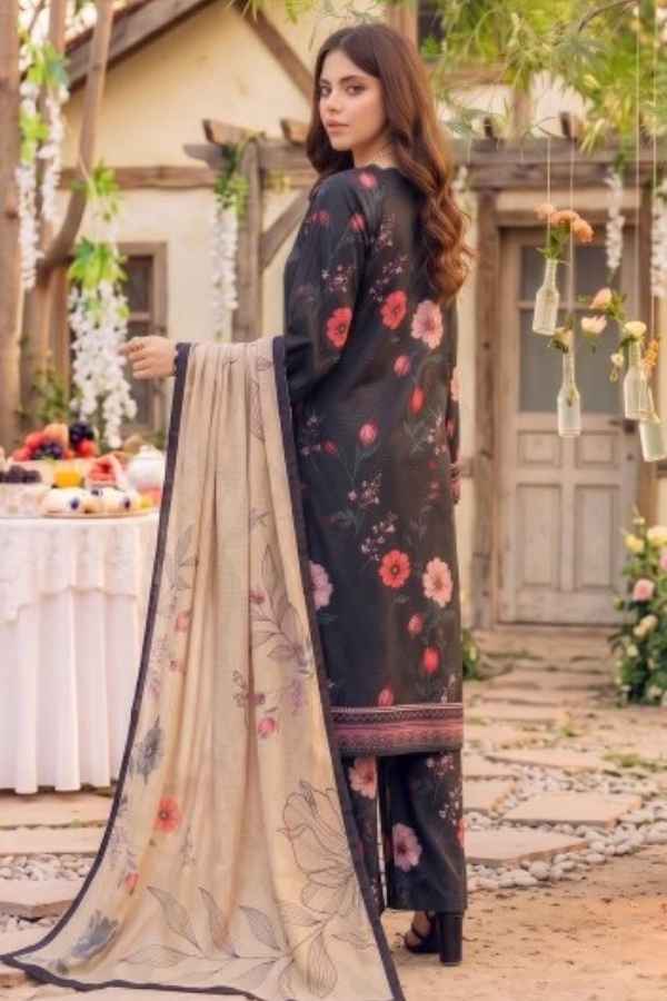 Safina Premium Printed Viscose 3-Piece Unstitched Suit