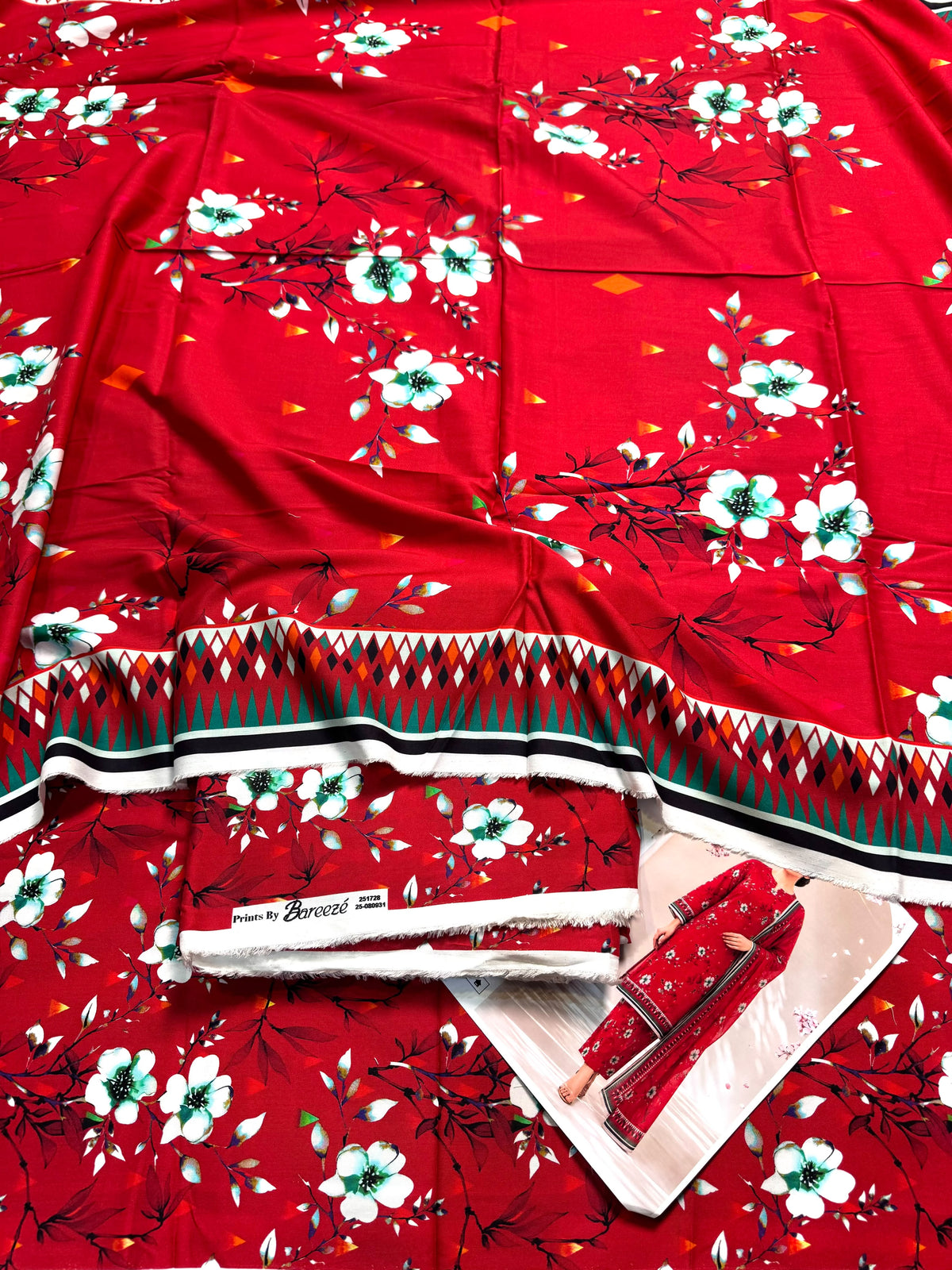 BAREEZE Premium Printed Linen 3-Piece Suit