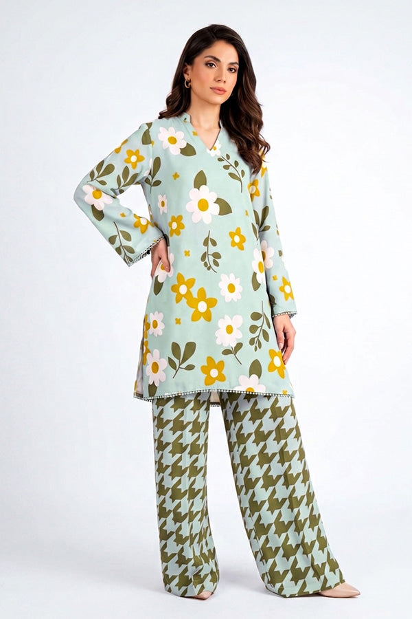 Bareeze 2 Piece Digital Printed Lawn Co-Ord Set Manzoor Collection Bareeze 2 Piece Digital Printed Lawn Co-Ord Set Manzoor Collection female unstitched suits