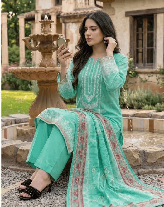 Mashaïm Digital Printed Linen 3-Piece Suit | Printed Linen Collection