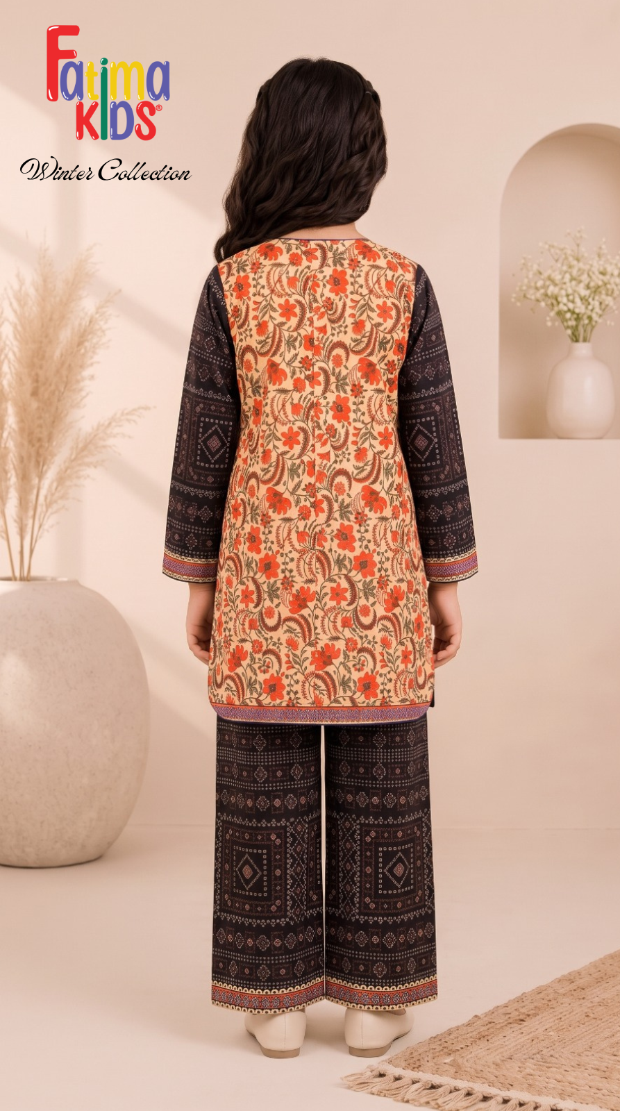 Fatima Kids — Digital Printed Linen 2-Piece