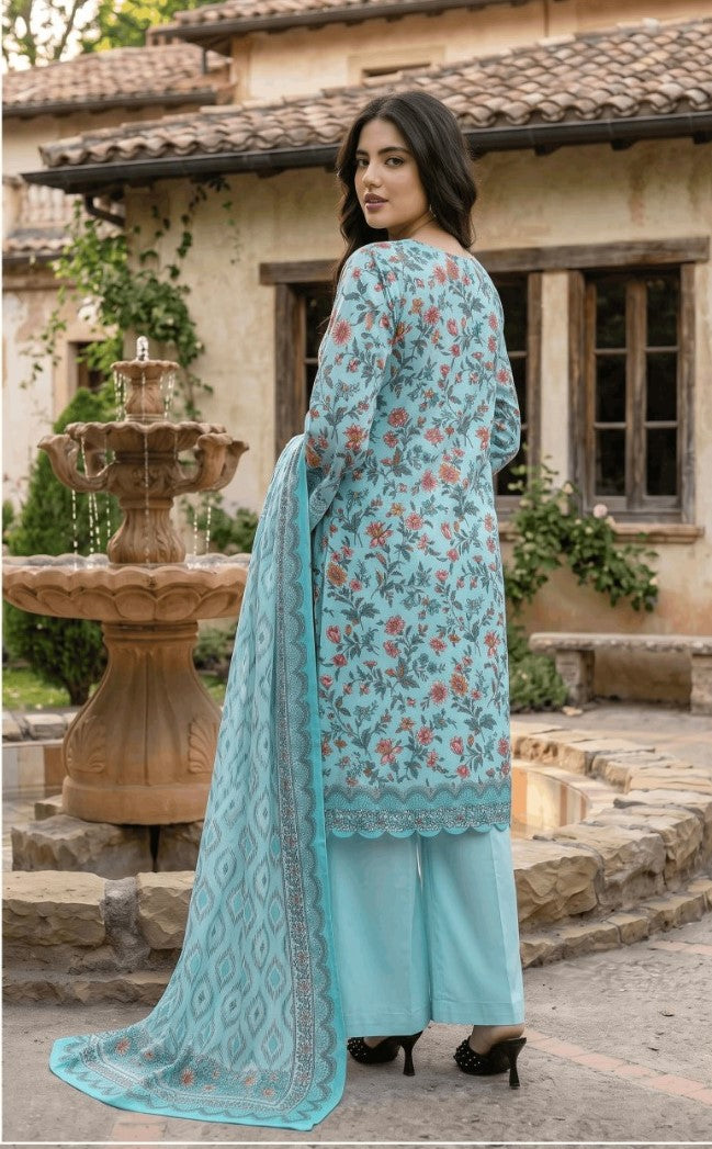 Mashaïm Digital Printed Linen 3-Piece Suit | Printed Linen Collection