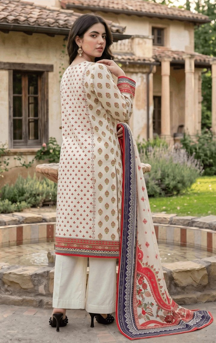 Mashaïm Digital Printed Linen 3-Piece Suit | Printed Linen Collection