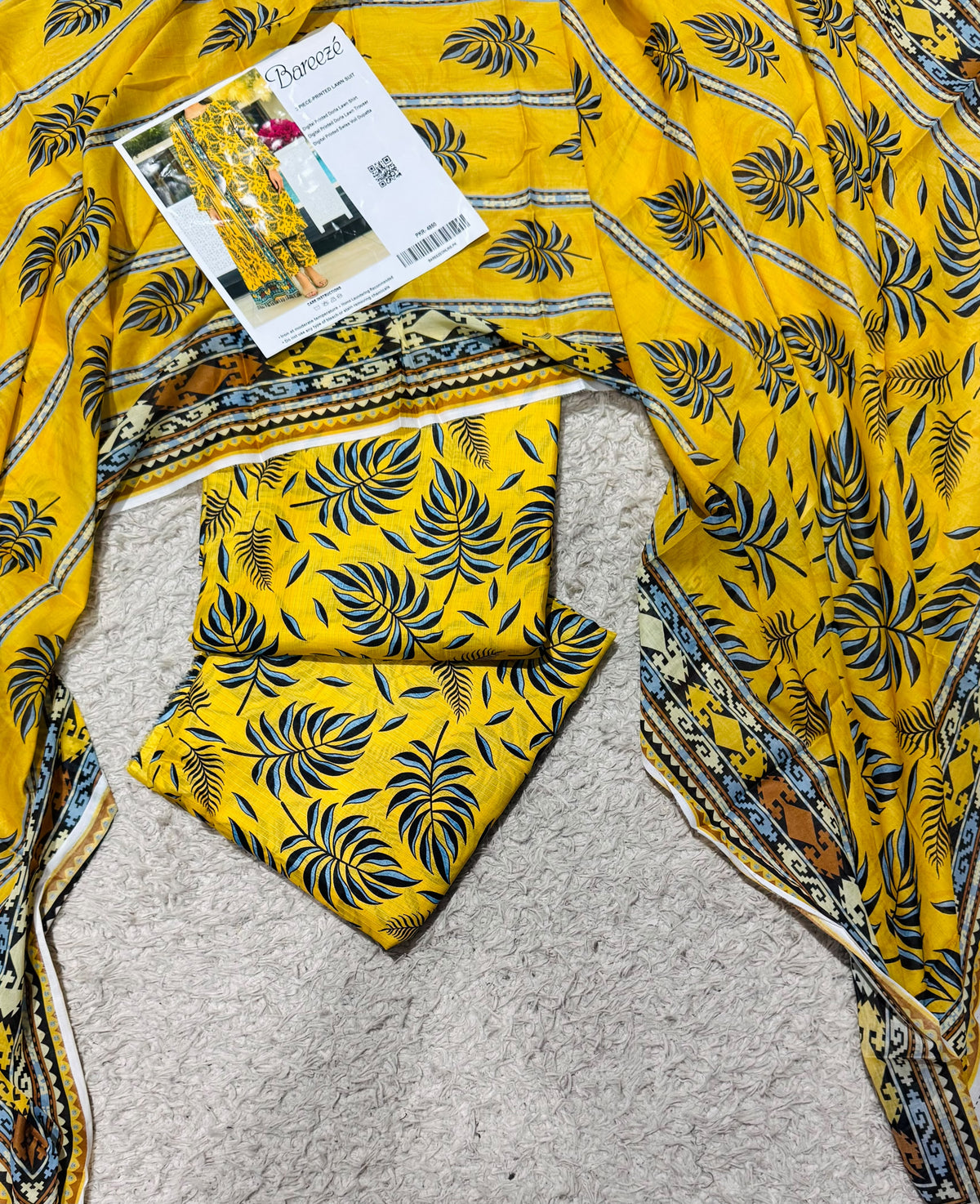 Bareeze Digital Printed Doria Lawn 3