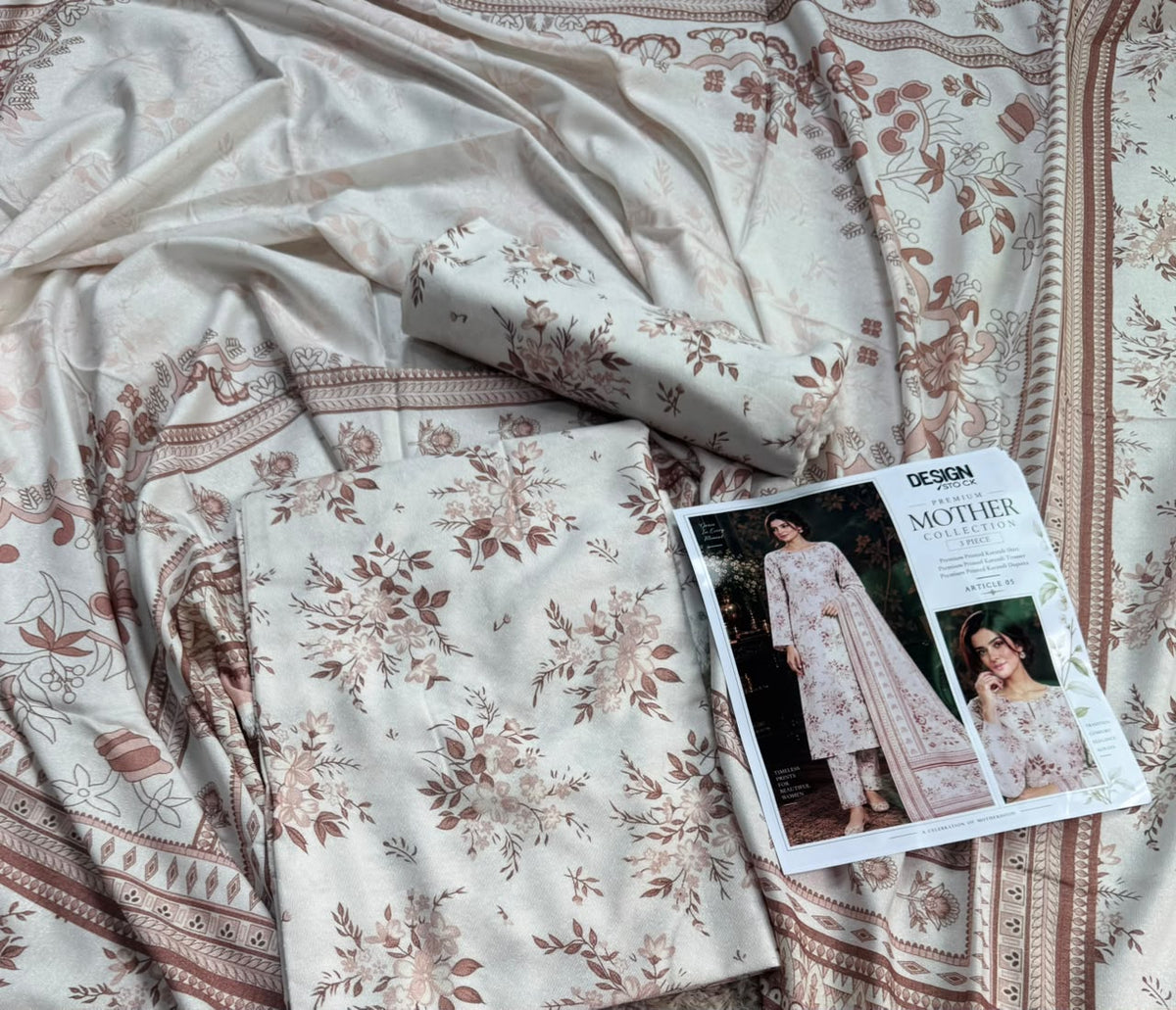 Design Stock Printed Karandi 3 Piece