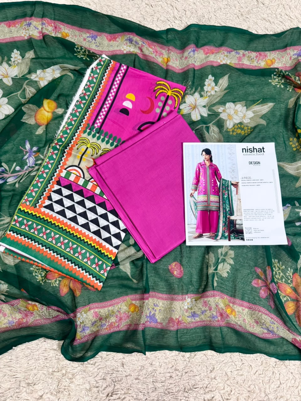 Nishat Unstitched 3 Piece Digital Printed Lawn Suit Manzoor Collection Nishat Unstitched 3 Piece Digital Printed Lawn Suit Manzoor Collection female unstitched suits
