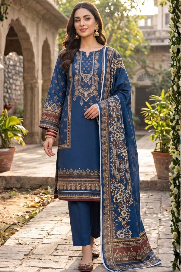 Gul Ahmed printed linen