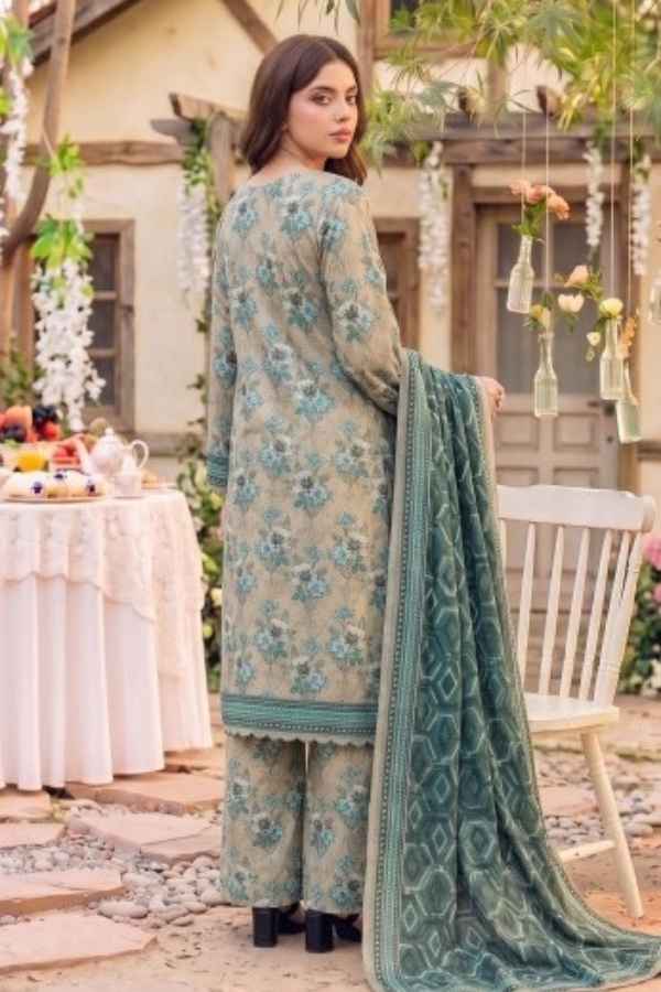 Safina Premium Printed Viscose 3-Piece Unstitched Suit