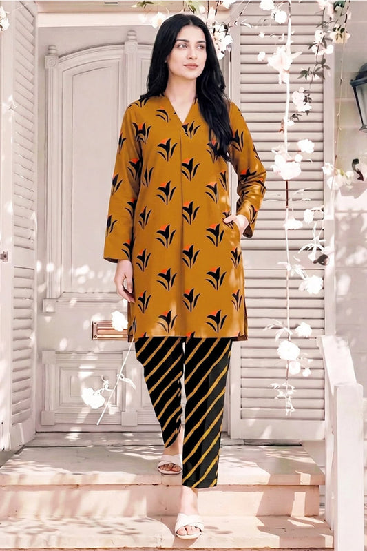 Bareeze 2 Piece Digital Printed Lawn Co-Ord Set Manzoor Collection Bareeze 2 Piece Digital Printed Lawn Co-Ord Set Manzoor Collection female unstitched suits