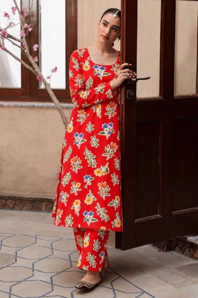 Bareeze By Amal Printed Khaddar 2-Piece Suit