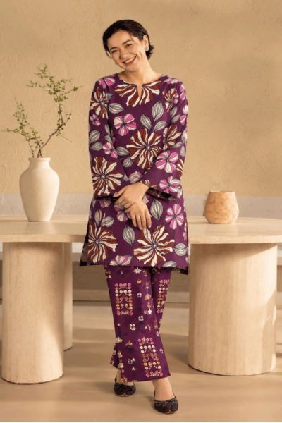 Bareeze By Amal Printed Khaddar 2-Piece Suit