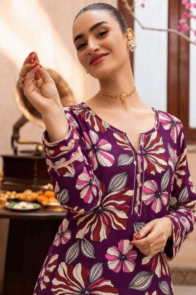 Bareeze By Amal Printed Khaddar 2-Piece Suit