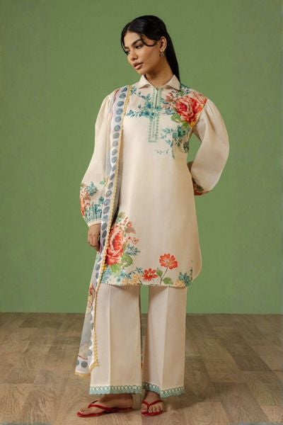 Coco Printed Unstitched 3 Piece Suit for Women