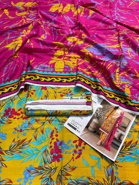 BAREEZE Premium Printed Linen 3-Piece Suit