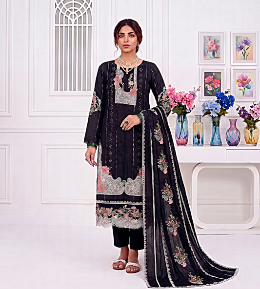 Crimson Embroidered Lawn 3-Piece Suit