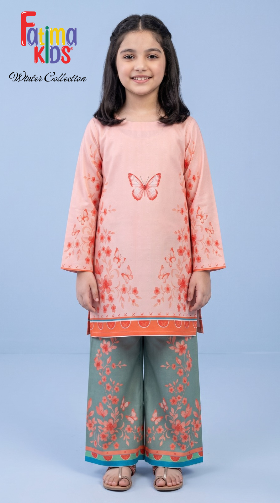 Fatima Kids — Digital Printed Linen 2-Piece