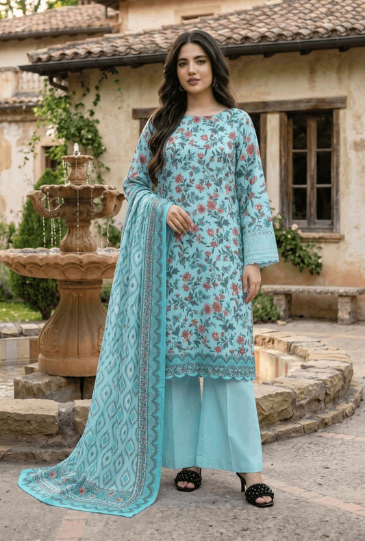 Mashaïm Digital Printed Linen 3-Piece Suit | Printed Linen Collection