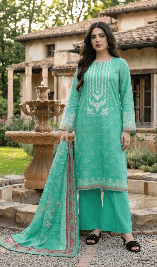 Mashaïm Digital Printed Linen 3-Piece Suit | Printed Linen Collection