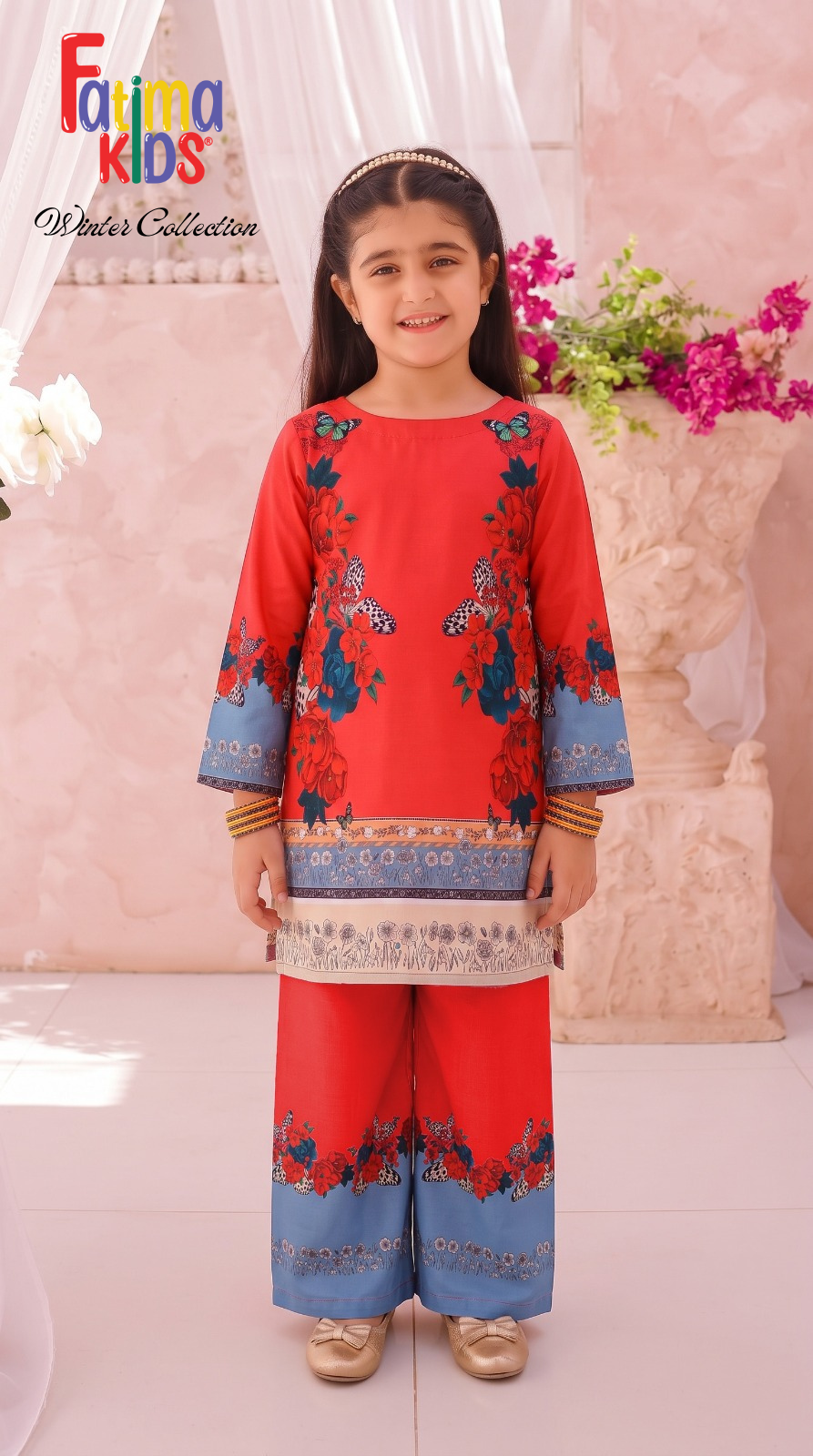 Fatima Kids — Digital Printed Linen 2-Piece
