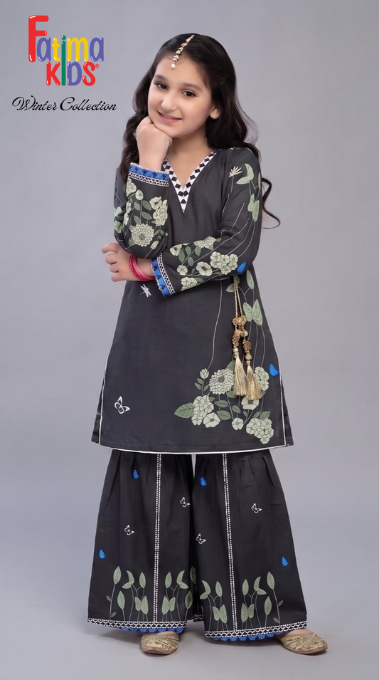 Fatima Kids — Digital Printed Linen 2-Piece