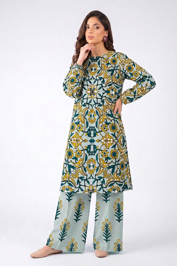 Bareeze 2 Piece Digital Printed Lawn Co-Ord Set Manzoor Collection Bareeze 2 Piece Digital Printed Lawn Co-Ord Set Manzoor Collection female unstitched suits