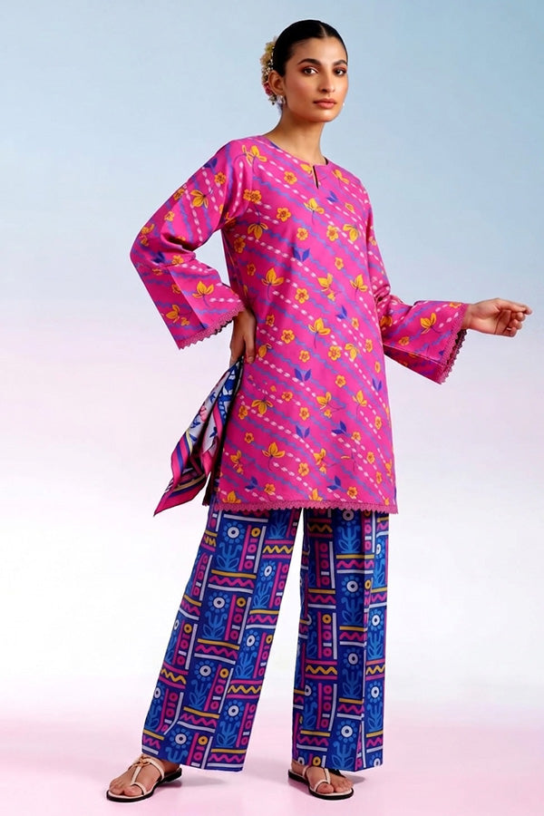 Bareeze 2 Piece Digital Printed Lawn Co-Ord Set Manzoor Collection Bareeze 2 Piece Digital Printed Lawn Co-Ord Set Manzoor Collection female unstitched suits