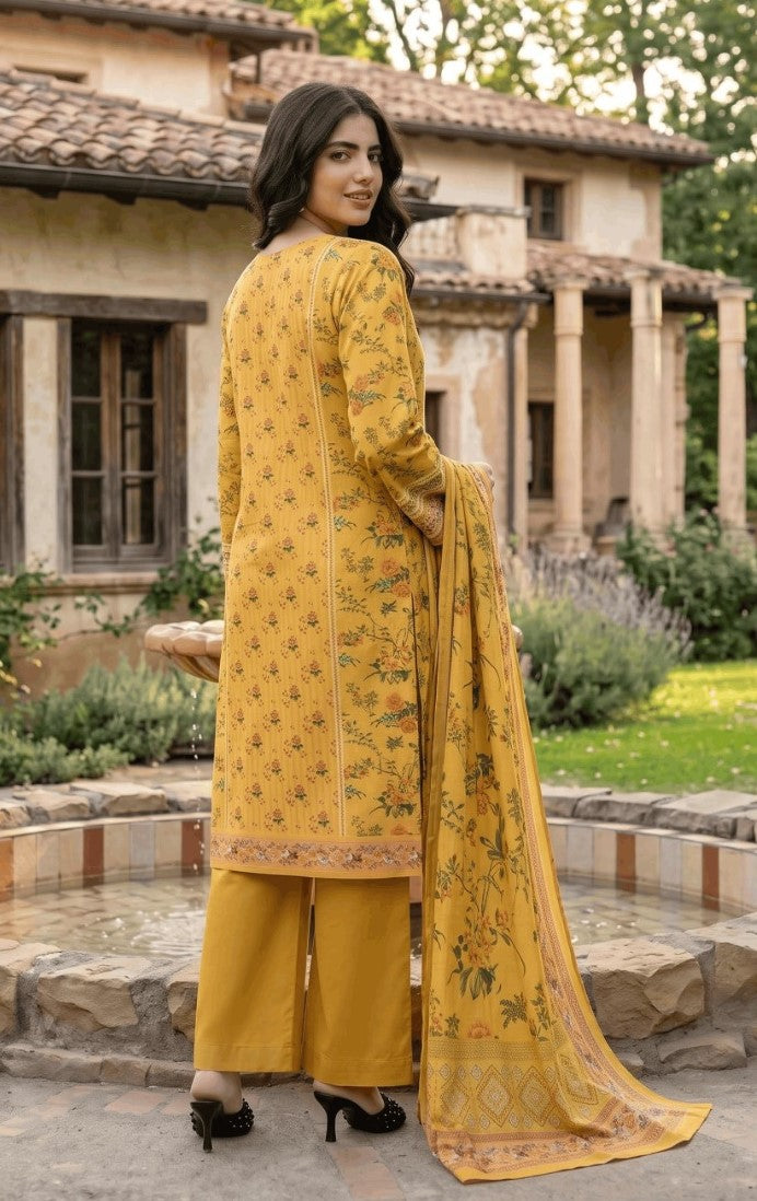 Mashaïm Digital Printed Linen 3-Piece Suit | Printed Linen Collection
