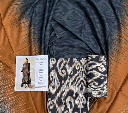 Baroque Printed Khaddar 3-Piece