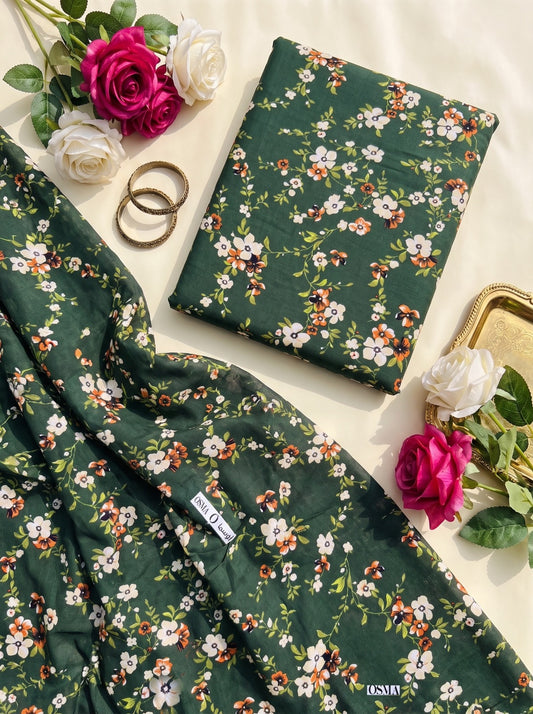 Ethnic by Osma Printed Linen 2-Piece Suit