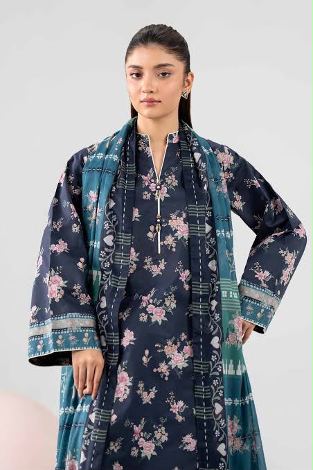Nishat Digital Printed Linen 3-Piece Suit
