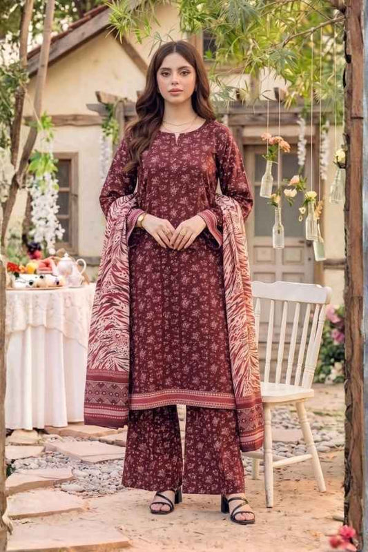 Safina Premium Printed Viscose 3-Piece Unstitched Suit