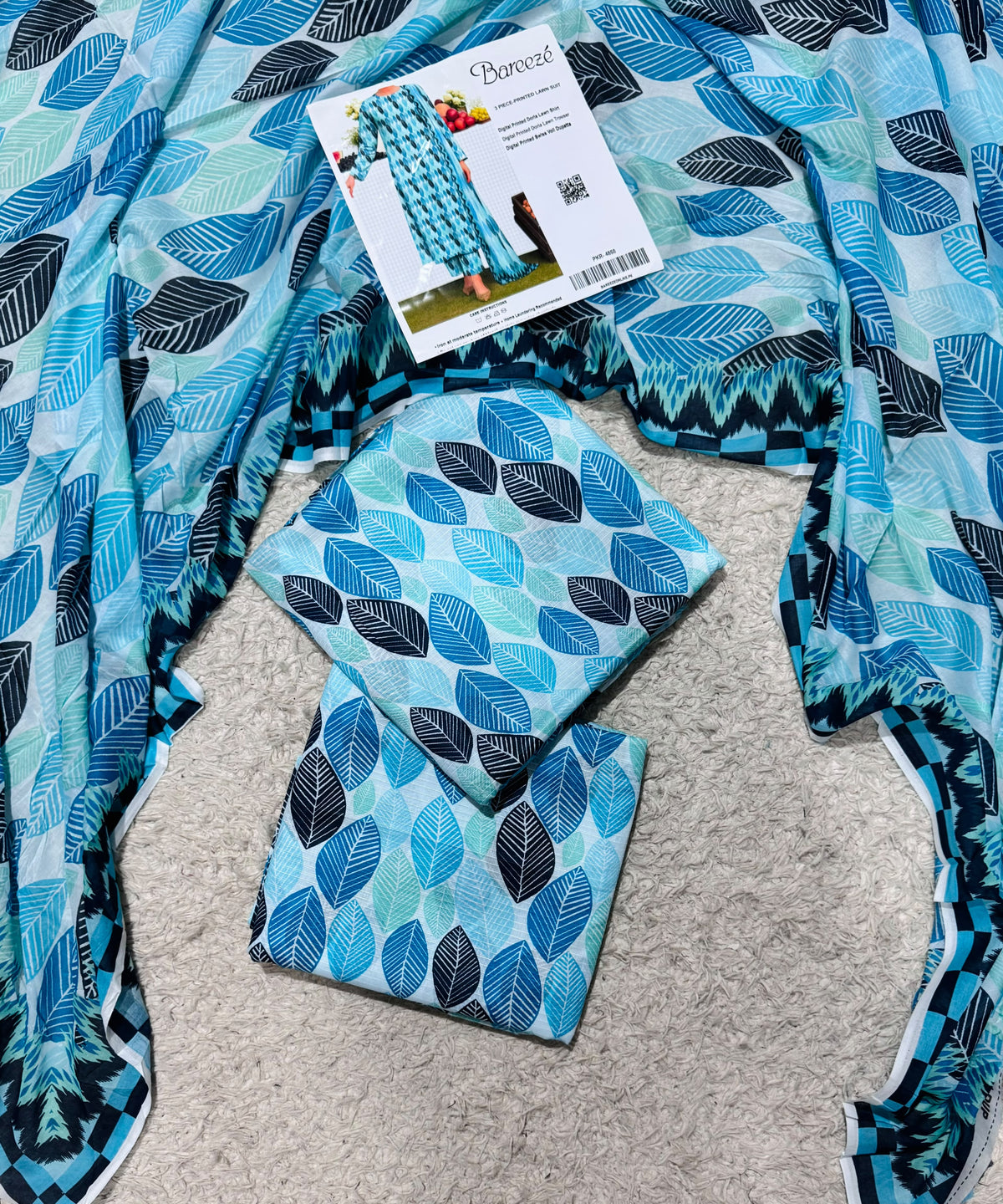 Bareeze Digital Printed Doria Lawn 3