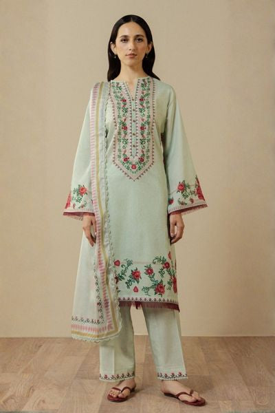 Coco Printed Unstitched 3 Piece Suit for Women