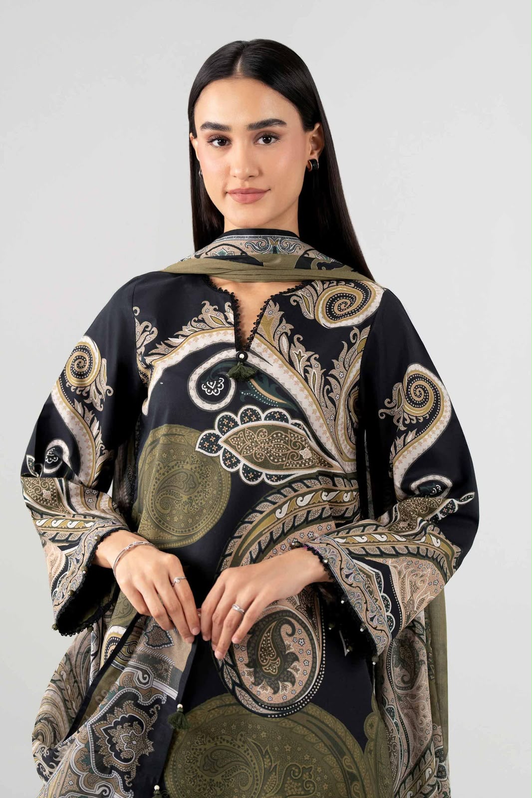 Nishat Digital Printed Linen 3-Piece Suit