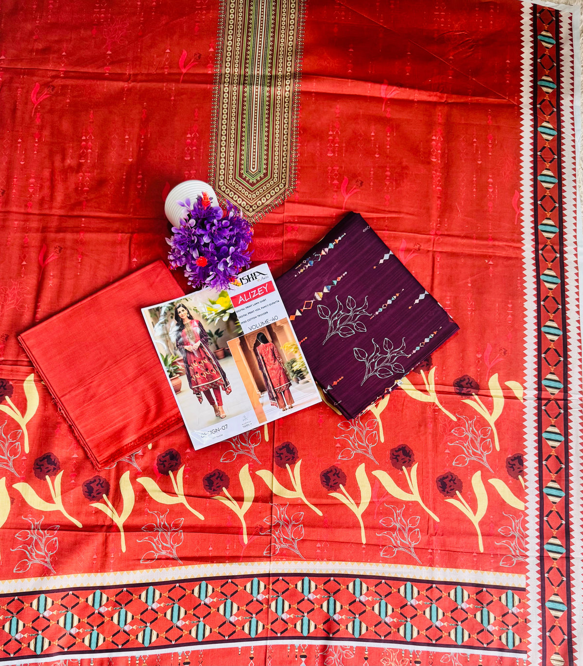 Nisha Digital Printed Lawn 3