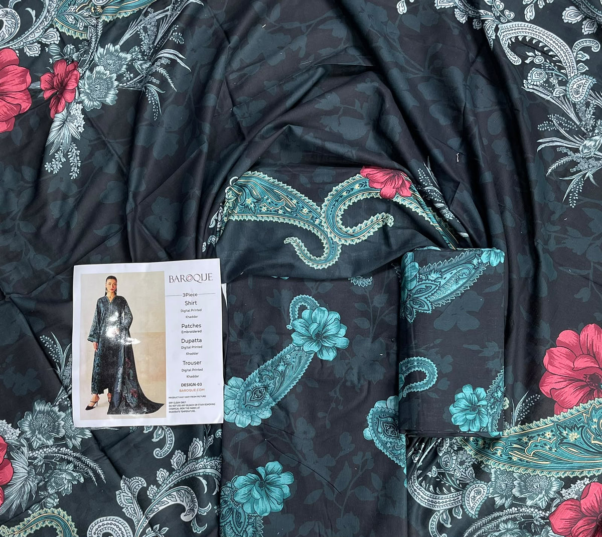 Baroque Printed Khaddar 3-Piece
