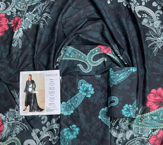 Baroque Printed Khaddar 3-Piece