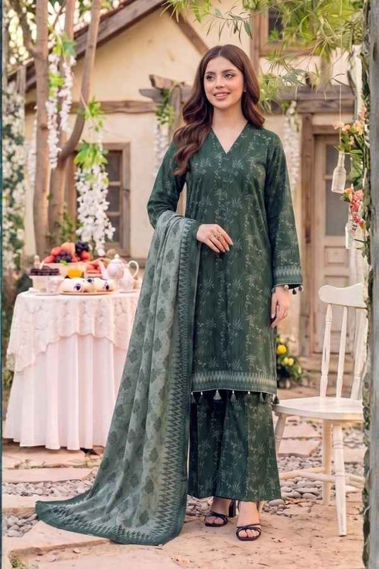 Safina Premium Printed Viscose 3-Piece Unstitched Suit