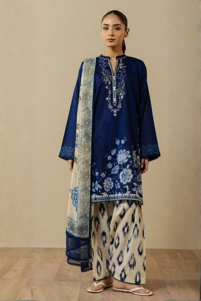Coco Printed Unstitched 3 Piece Suit for Women