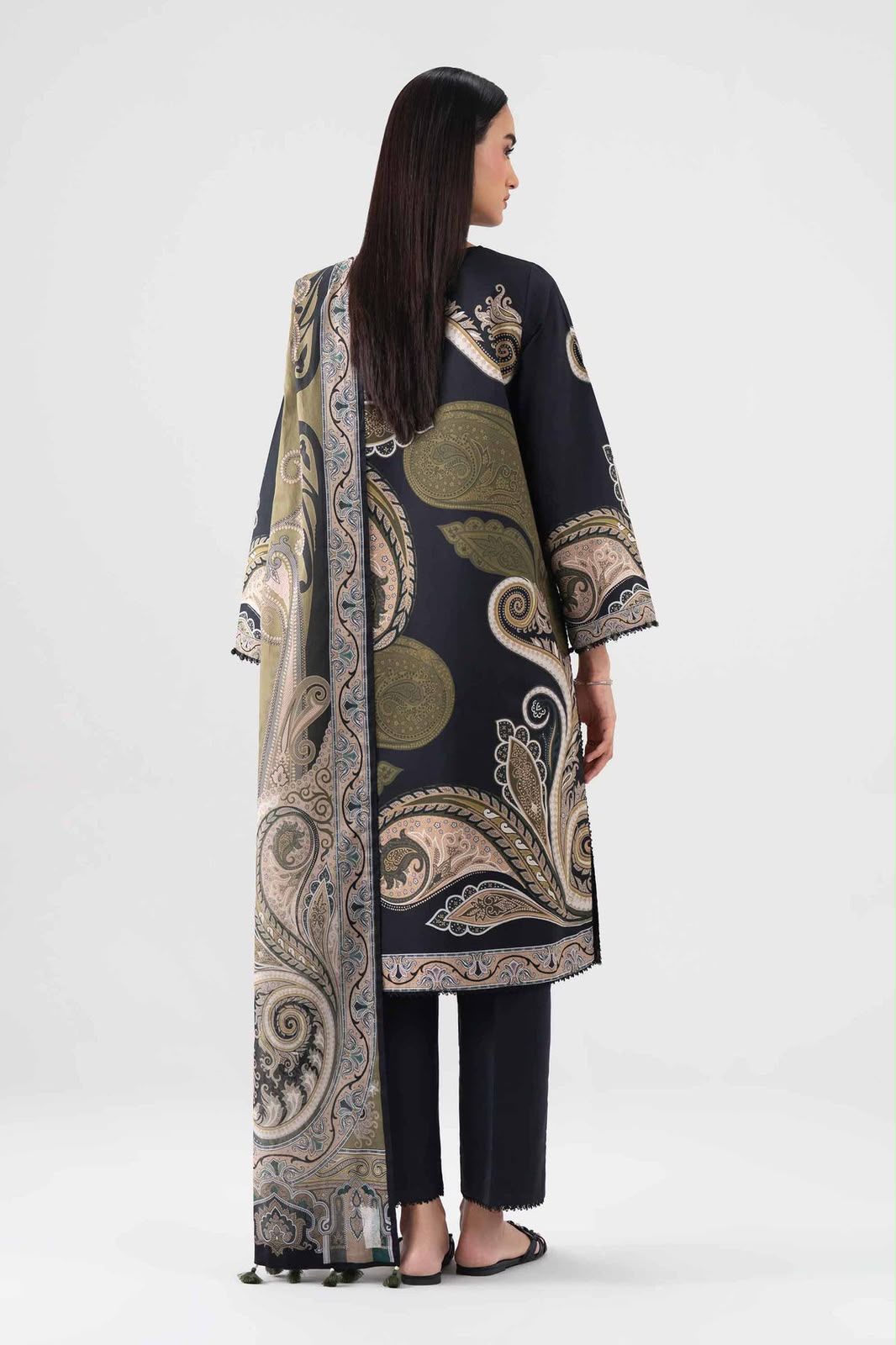 Nishat Digital Printed Linen 3-Piece Suit