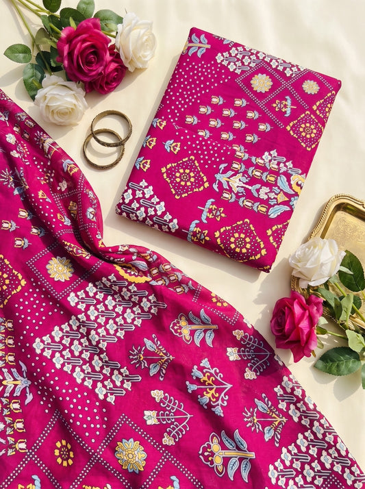 Ethnic by Osma Printed Linen 2-Piece Suit