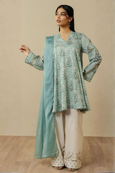 Coco Printed Unstitched 3 Piece Suit for Women