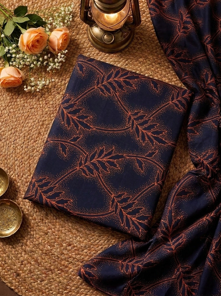 Ethnic by Osma Printed Linen 2-Piece Suit