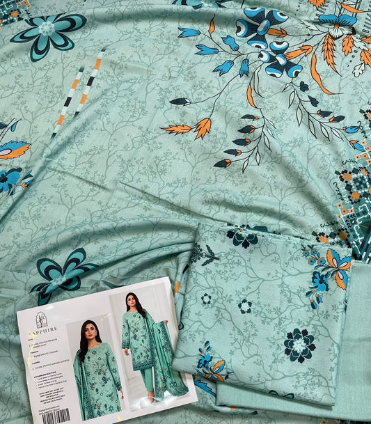 Sapphire Digital Printed Karandi 3-Piece Suit