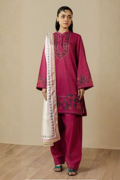 Coco Printed Unstitched 3 Piece Suit for Women