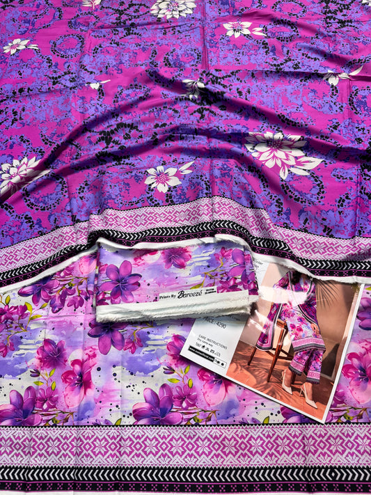BAREEZE Premium Printed Linen 3-Piece Suit