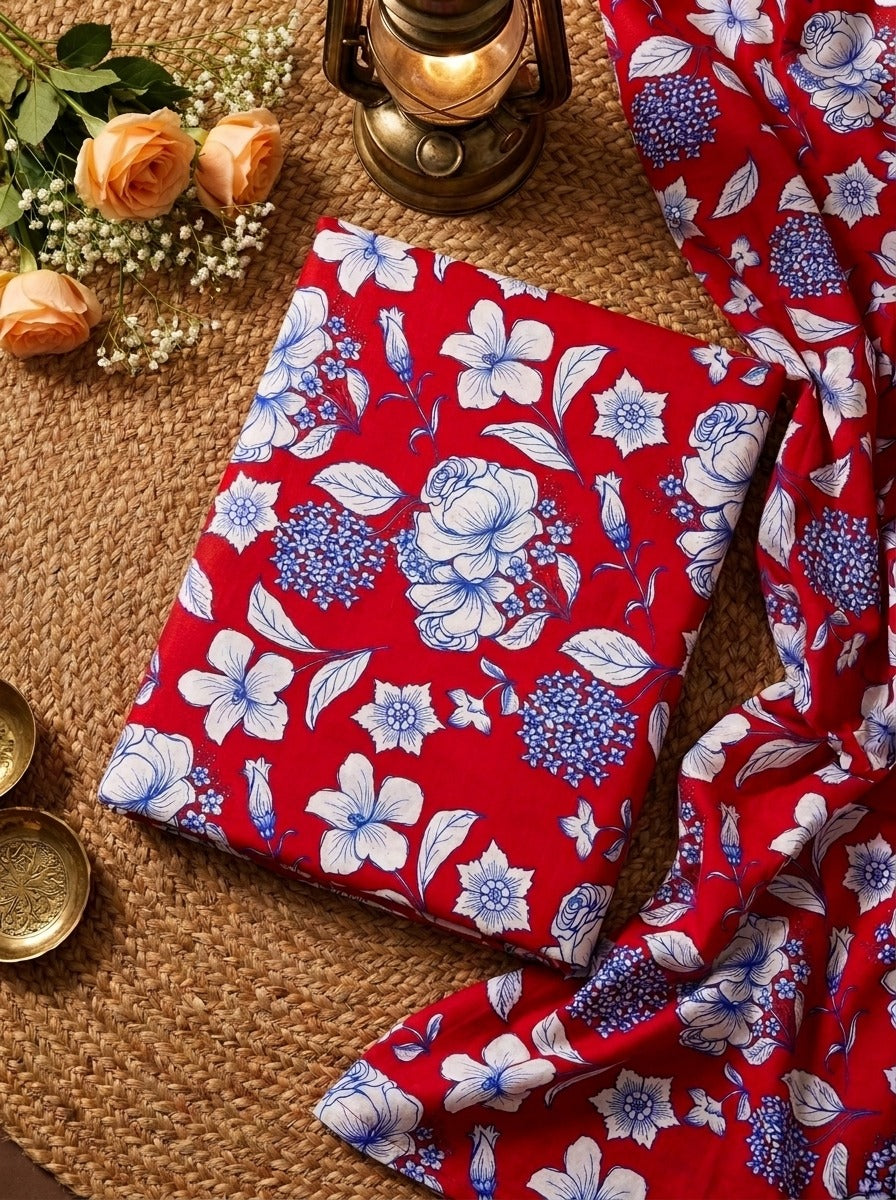 Ethnic by Osma Printed Linen 2-Piece Suit