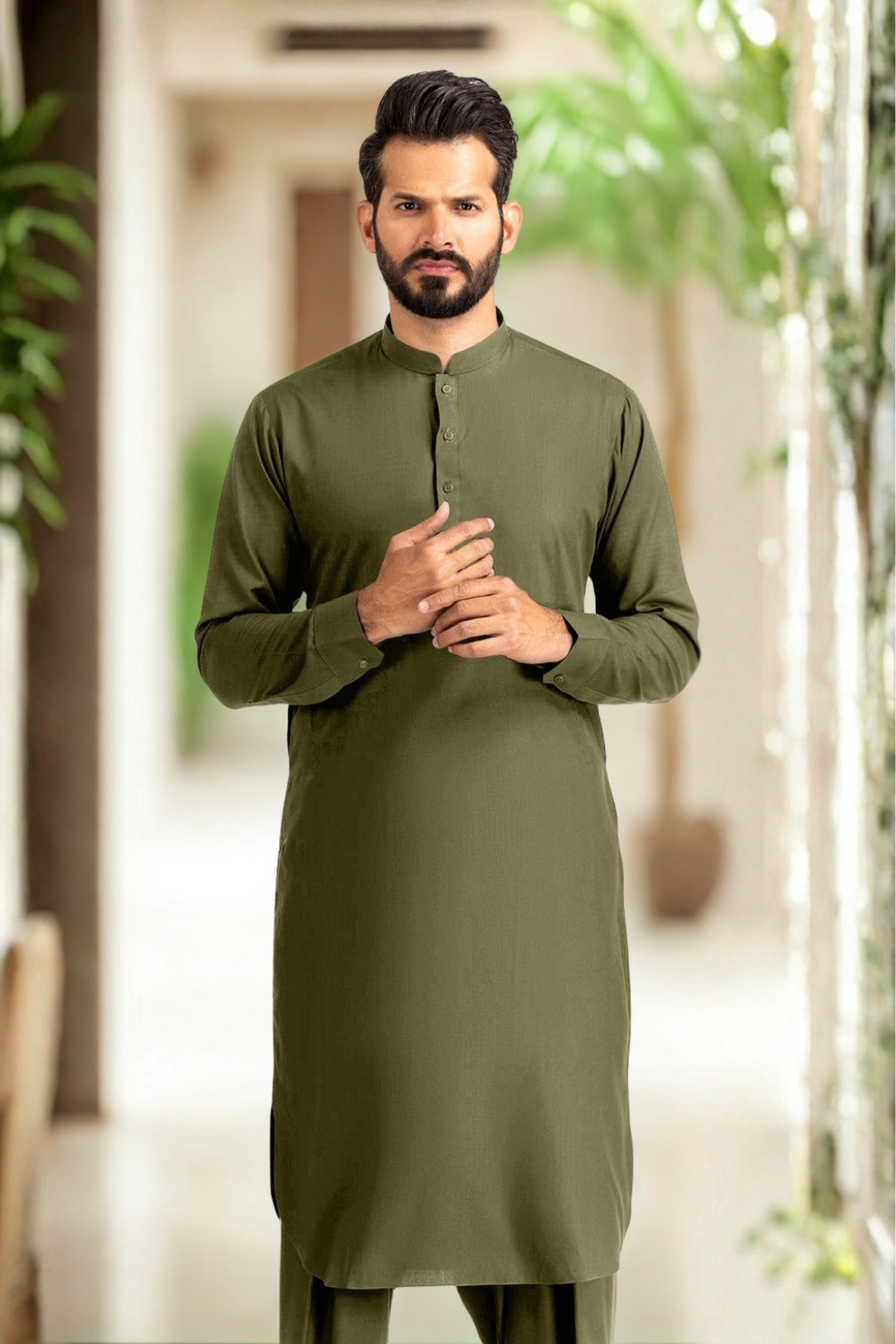Gul Ahmed Men’s Premium Unstitched Wash & Wear