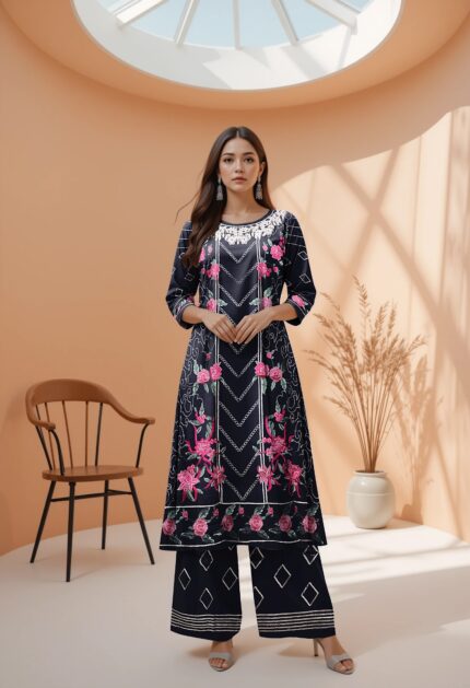 Ujala Embroidered Lilan 2 PCs